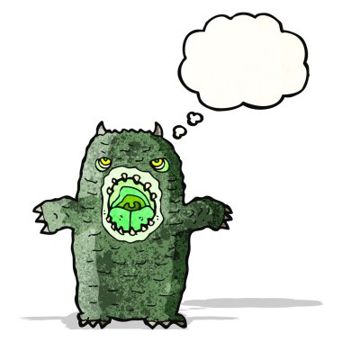 korkunç karikatür canavar