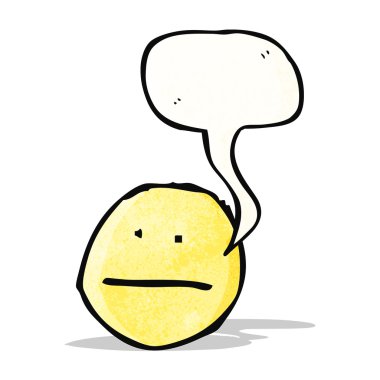 karikatür konuşma yüz simgesi