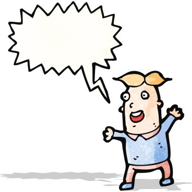 heyecanlı adam çizgi film