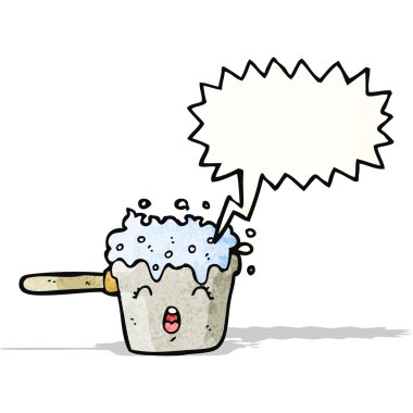 borrelende pan cartoon