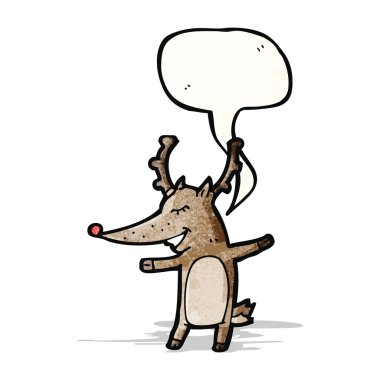 konuşma balonu karikatür Ren geyiği