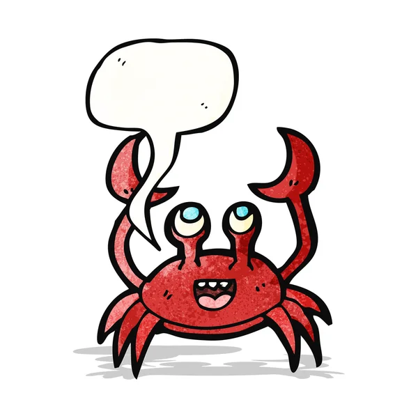 Krab cartoon — Stockvector