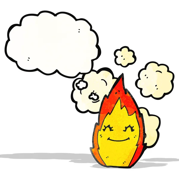 Personnage de dessin animé flamme — Image vectorielle