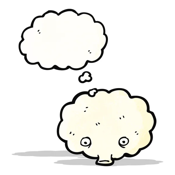 白い雲の漫画のキャラクター — ストックベクタ