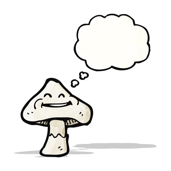 Heureux champignon dessin animé — Image vectorielle