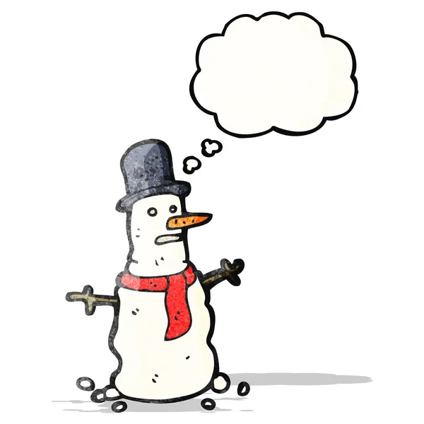 Tegneserietegner Snowman – stockvektor