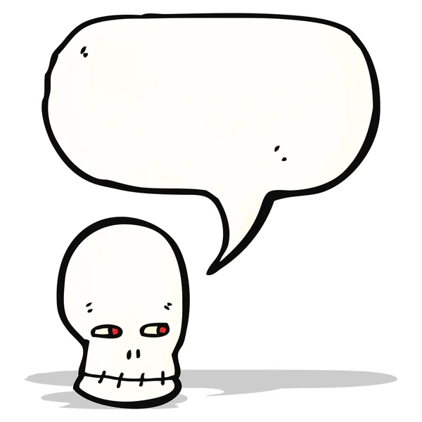 Spooky skull cartoon — ストックベクタ