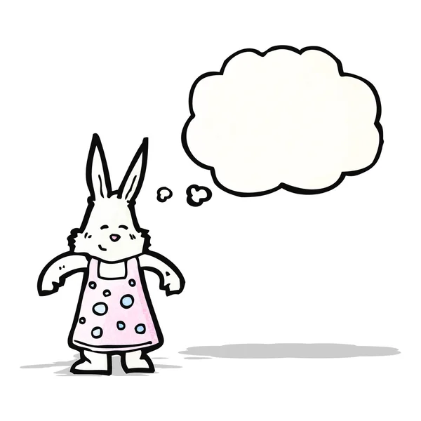 白色卡通兔 — 图库矢量图片