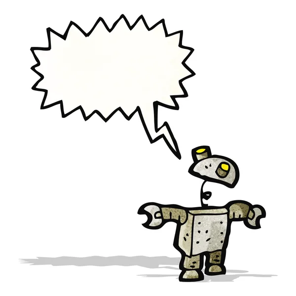 Schreeuwen robot cartoon — Stockvector