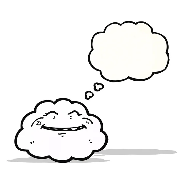 Cloud with thought bubble cartoon — Stock Vector