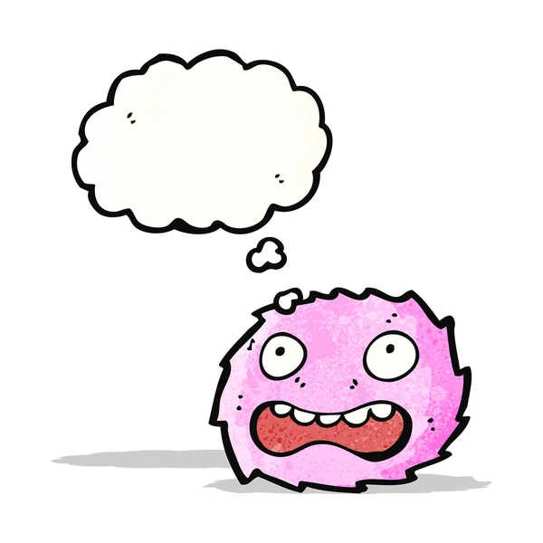 粉红毛茸茸的动物卡通 — 图库矢量图片