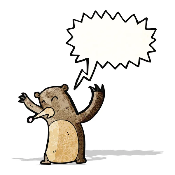 Kreskówka ryk niedźwiedzia — Wektor stockowy