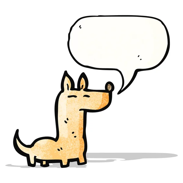 Perrito con burbuja de habla — Vector de stock