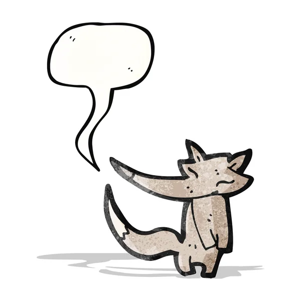 Mignon petit loup dessin animé — Image vectorielle
