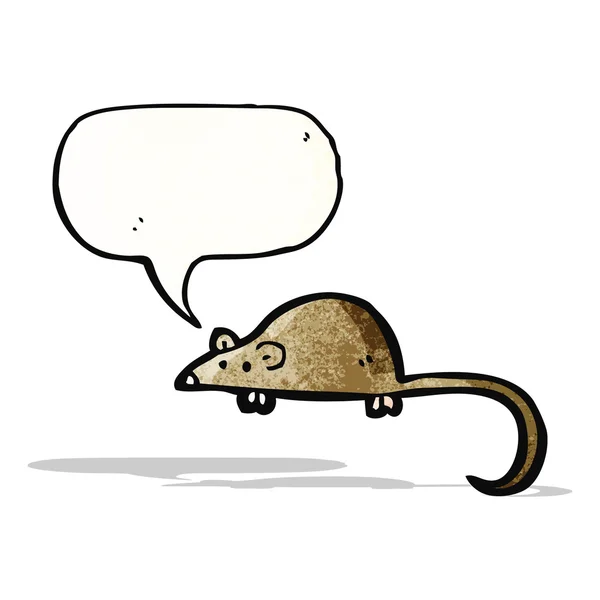 Cartoon squeaking mouse — Stock Vector