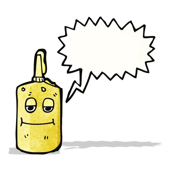 Karikatür hardal şişesi — Stok Vektör