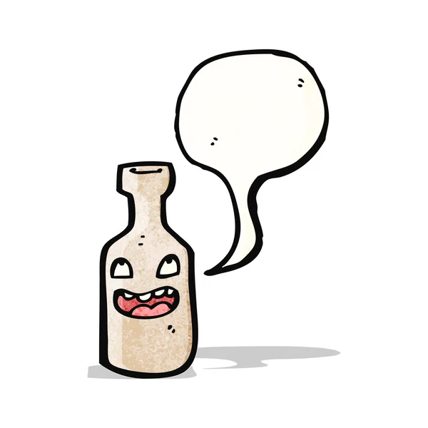 Karikaturenflasche — Stockvektor