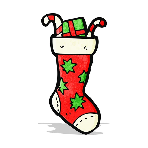 Noel çorap cartoon — Stok Vektör