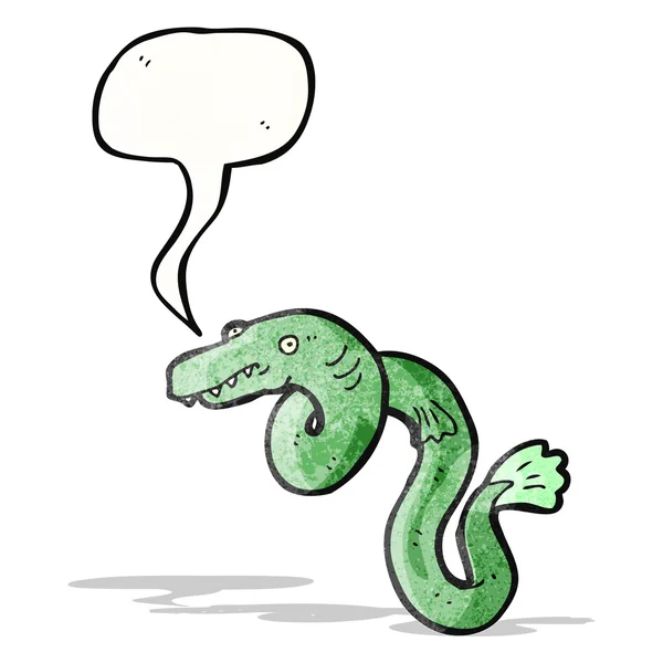 Caricatura anguila — Vector de stock