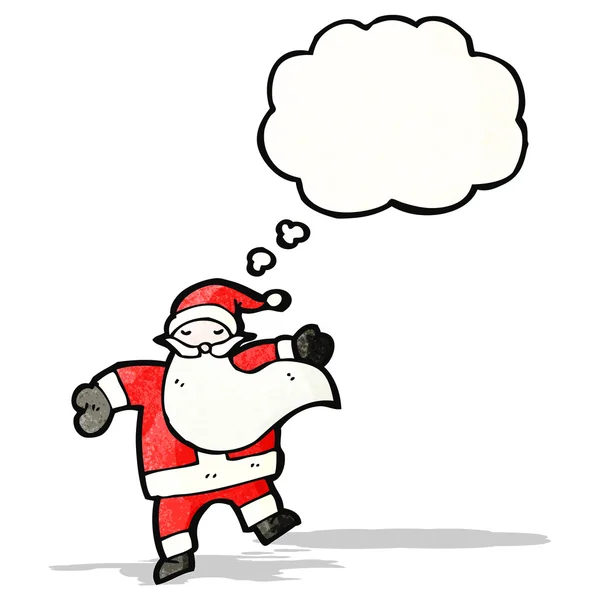 Dancing santa cartoon — Stock Vector