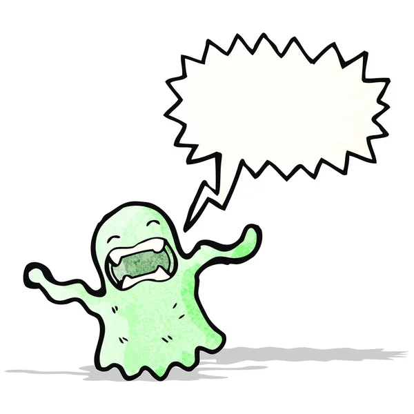 Krijsende ghost cartoon — Stockvector