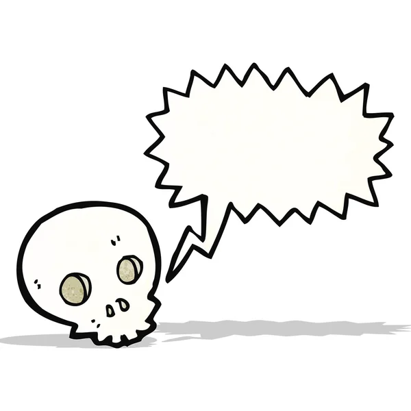 Spooky skull cartoon — ストックベクタ
