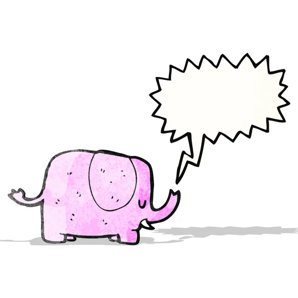Cartone animato di elefante di tromba — Vettoriale Stock