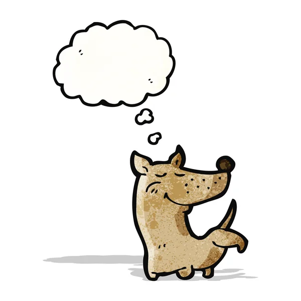 Dibujos animados perro cocking pierna — Archivo Imágenes Vectoriales