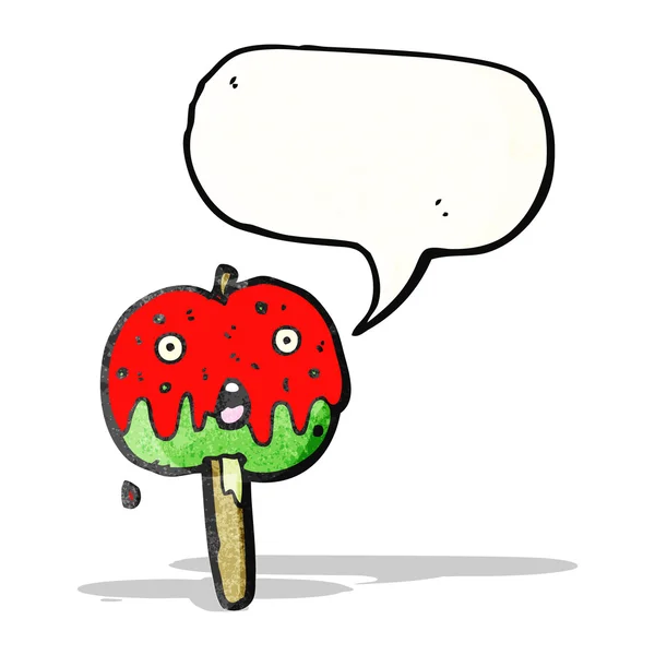 Caricature pomme caricature — Image vectorielle