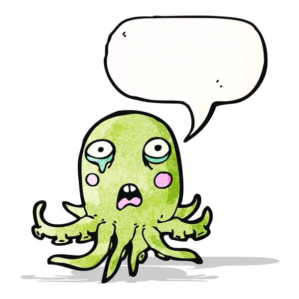 Kreslený plačící chobotnice — Stockový vektor
