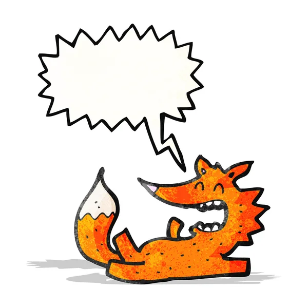 Cartoon fox lachen — Stockvector