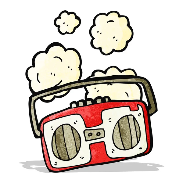 卡通复古收音机 — 图库矢量图片
