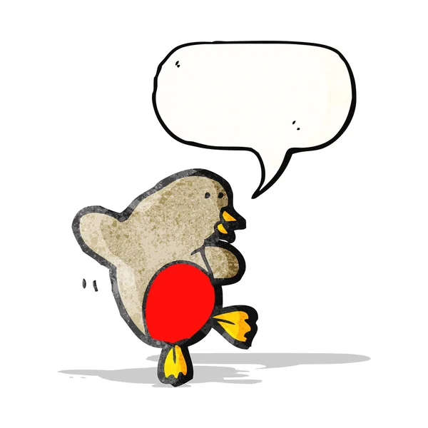 Robin de dibujos animados — Vector de stock