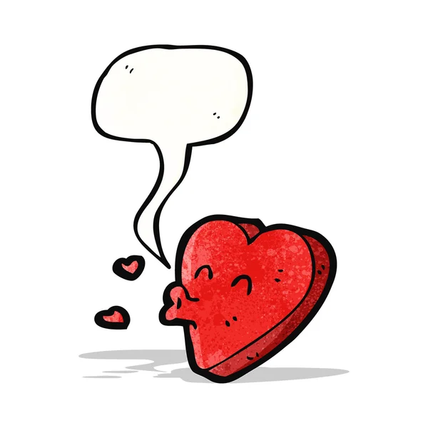 Cartoon liefde hart — Stockvector