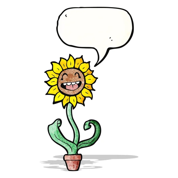 Cartoon-Sonnenblume — Stockvektor