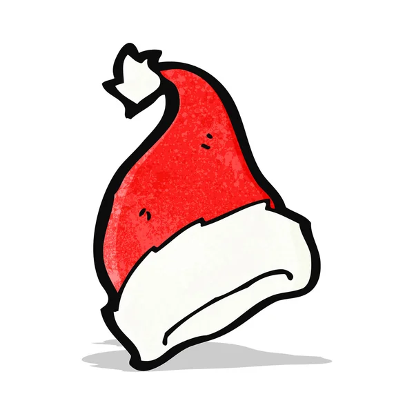 Cartoon santa hatt — Stock vektor