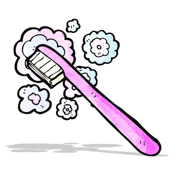 Escova de dentes dos desenhos animados — Vetor de Stock