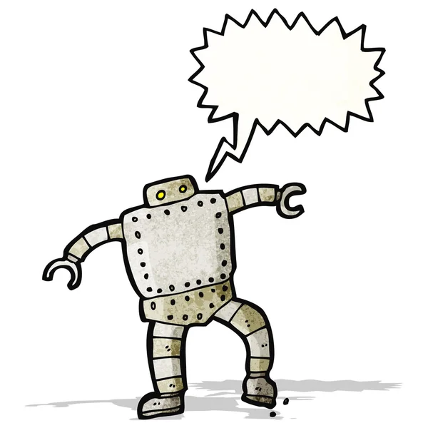 Gritando dibujos animados robot — Vector de stock