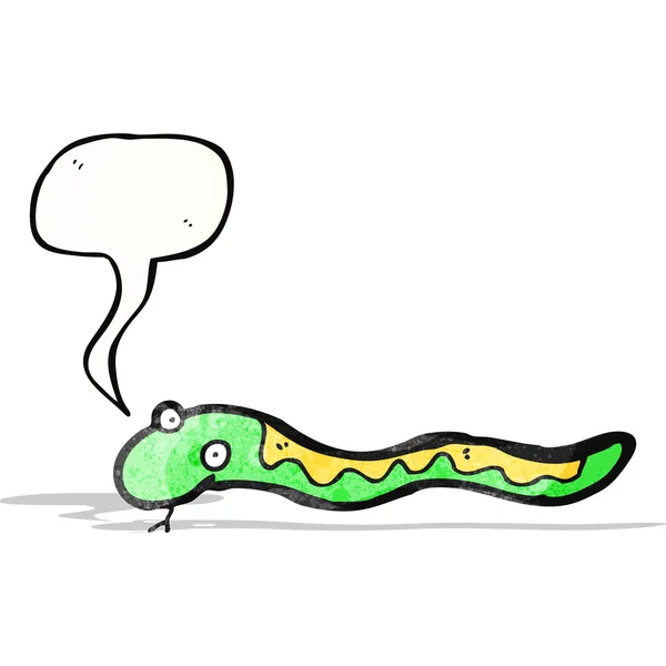 Karikatür tıslayan yılan — Stok Vektör