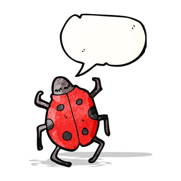 Coccinelle de bande dessinée — Image vectorielle