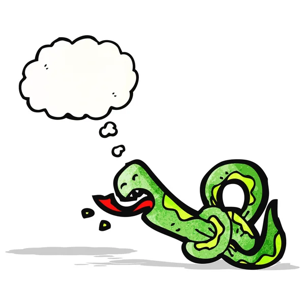 Knotted snake cartoon — Stock Vector