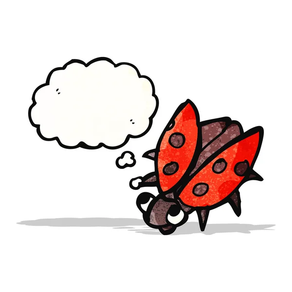 Cartoon lieveheersbeestje — Stockvector