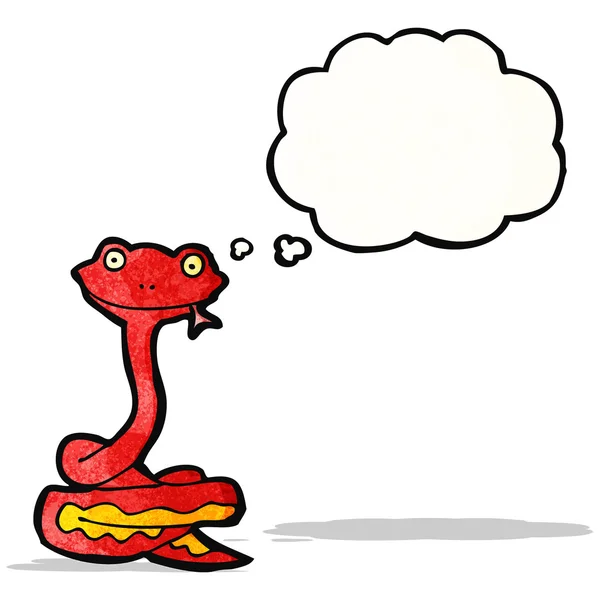Dibujos animados serpiente amigable — Vector de stock