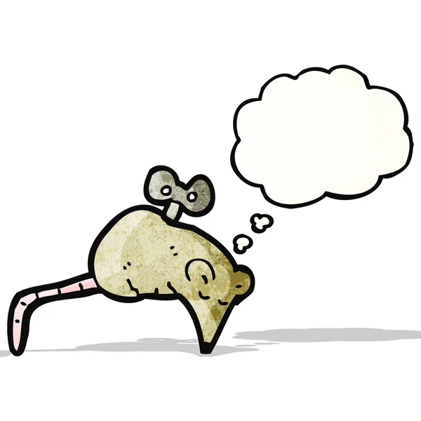 Acabar com desenhos animados do mouse —  Vetores de Stock
