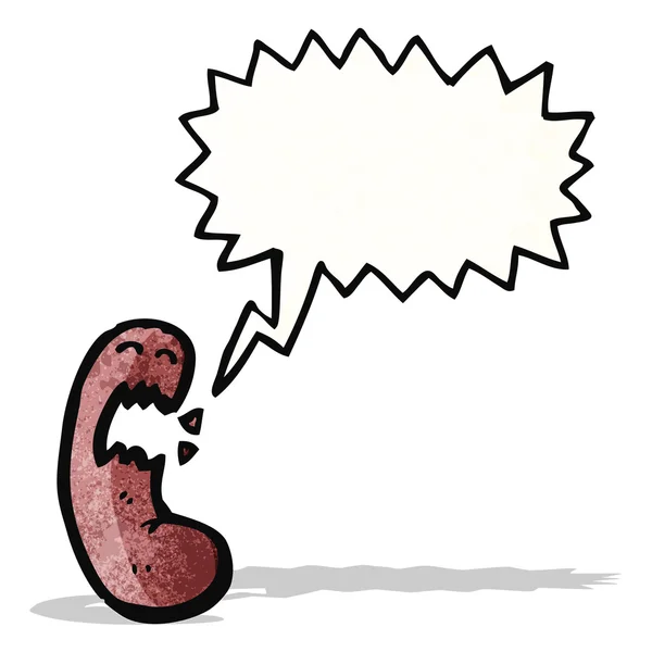 怒っている腎臓漫画 — ストックベクタ