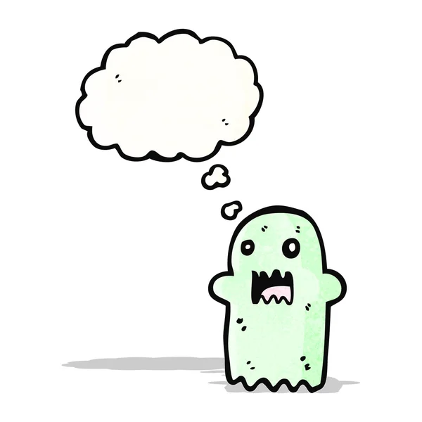 思考バブルの漫画の幽霊 — ストックベクタ
