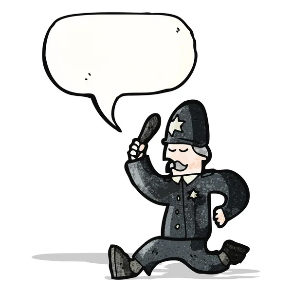 Cartoon politieagent — Stockvector