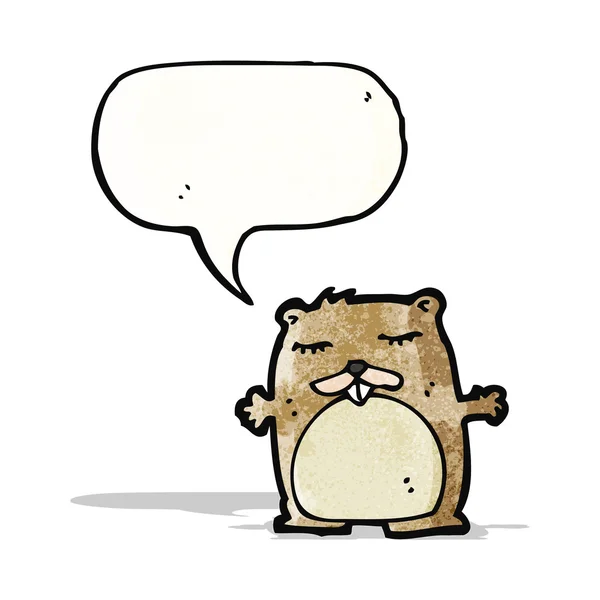 Cartoon beaver — Stockvector