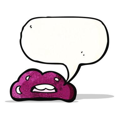 dudakları karikatür konuşma