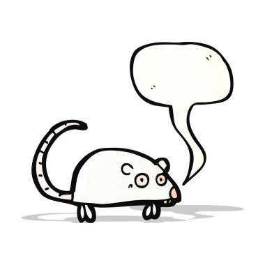 çizgi film beyaz fare